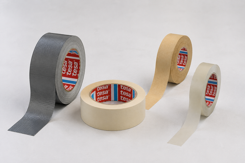 Klebebänder und Masker — Kreppband Goldband Gewebeband für Maler und Gewerbe