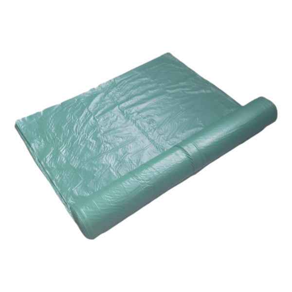 LDPE Baufolie 4x50m gefaltet Verpackung Seitenansicht — ISN Industrial Supplies Nord