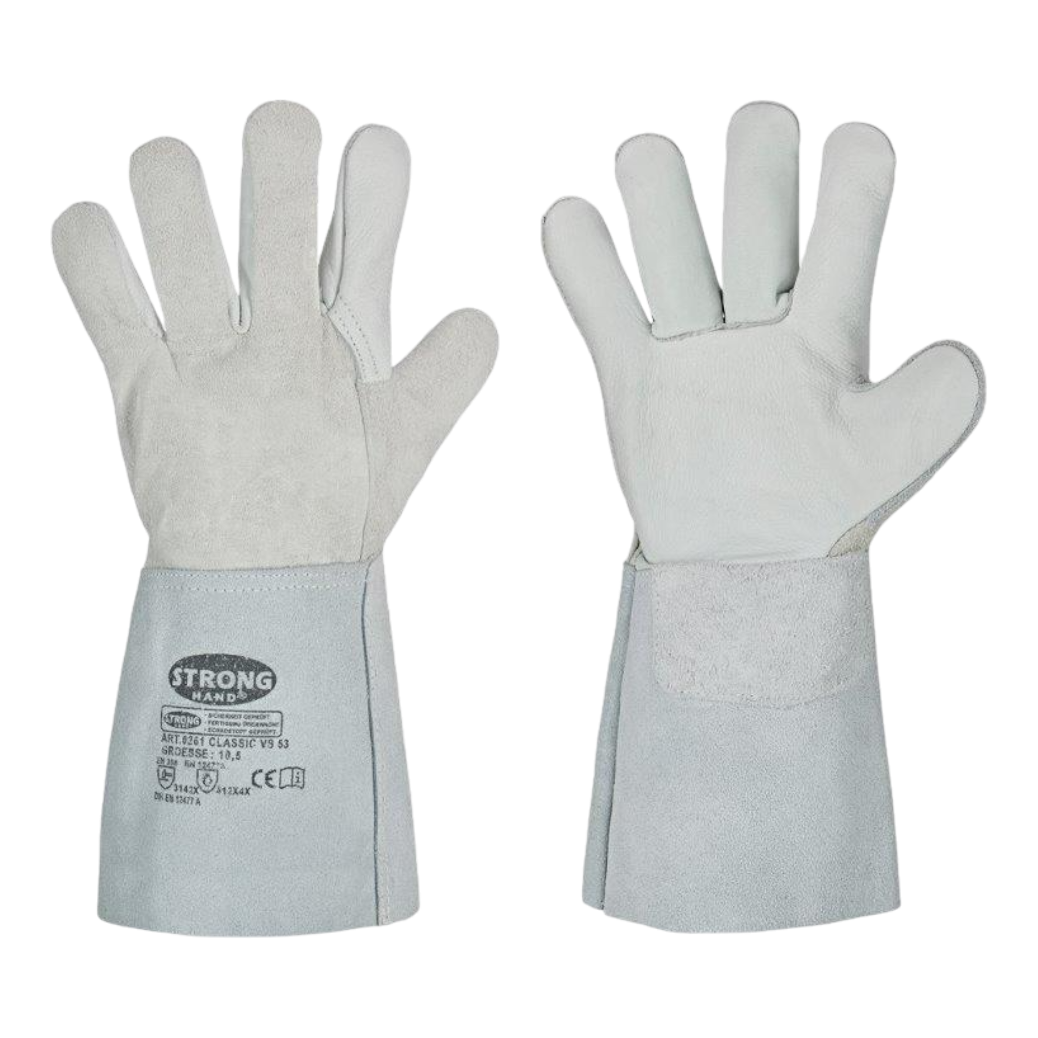 Stronghand VS53 Schweißerhandschuhe grau Rindleder EN 388 Größe 10,5 — ISN Industrial Supplies Nord