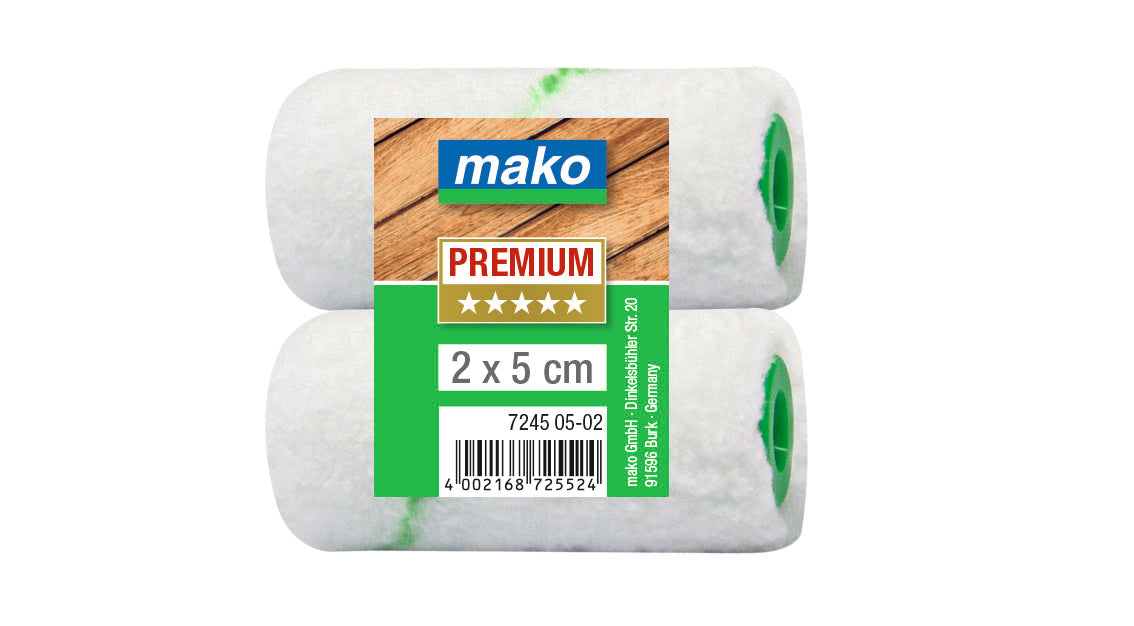 Lasurroller-Mini Ersatzwalze Mikrofaser extra kurz PREMIUM 2 Stk im Polybeutel