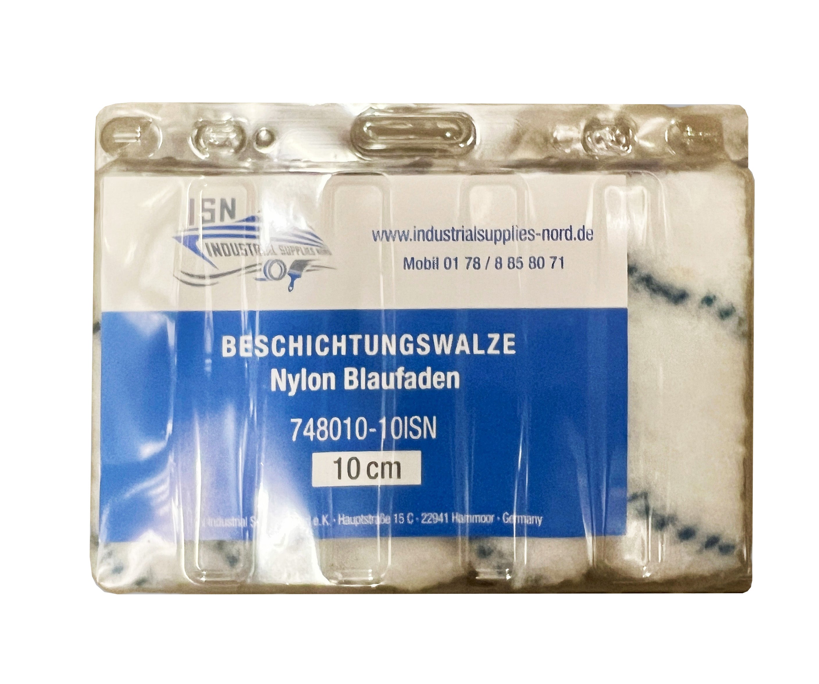 Beschichtungswalze 10cm Nylon Blaufaden 10er Box