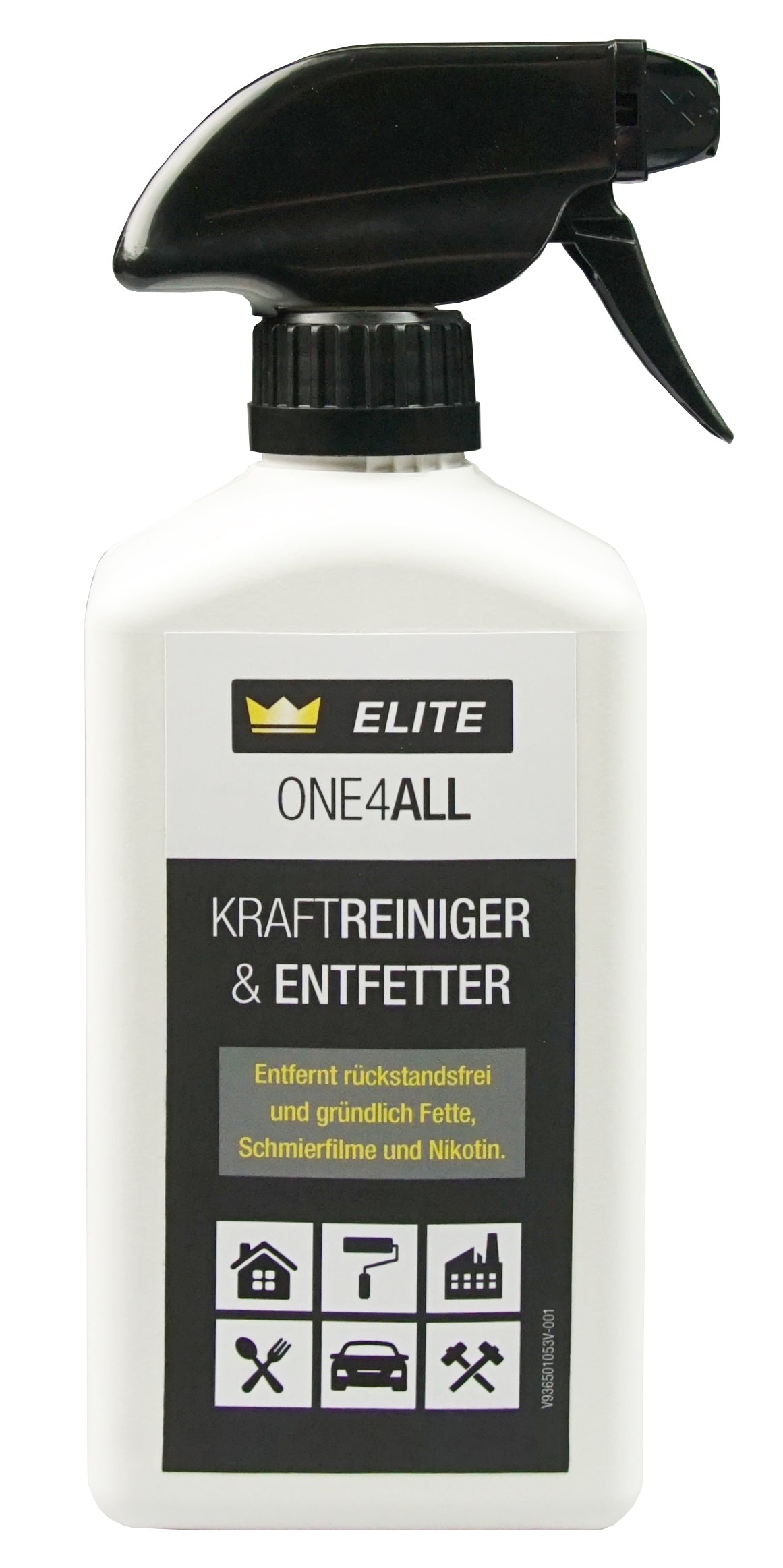 ELITE ONE4ALL Kraftreiniger & Entfetter, 500 ml Sprühflasche, gebrauchsfertig