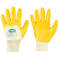 Stronghand YELLOWSTAR Nitril-Handschuh gelb EN 388 für Bau und Handwerk — ISN Industrial Supplies Nord